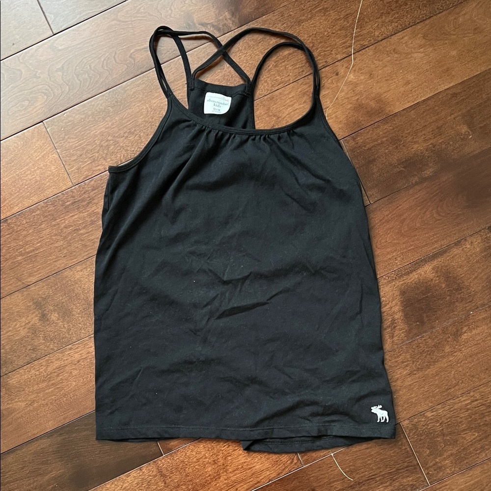 Abercrombie kids Black Tank Top with Logo